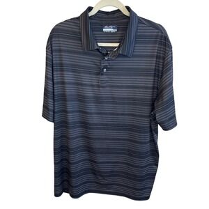 Ben Hogan Performance Golf Polo Shirt Mens XL Stripe Recycled Polyester